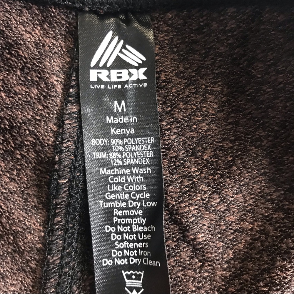 RBX Women's Mid Rise Sz M multicolor Yoga Pants Leggings pull on NWT - Picture 3 of 11
